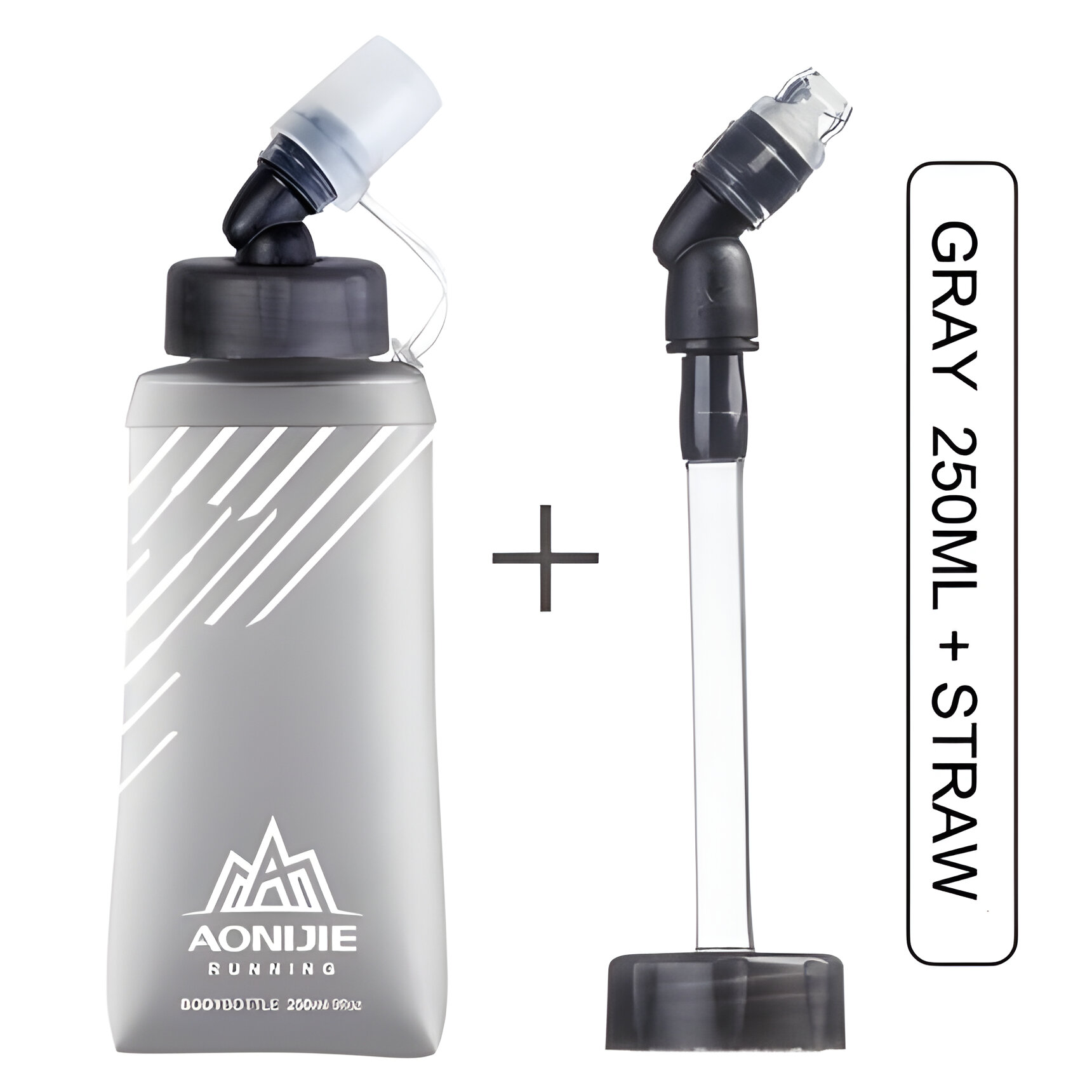 250ml (9oz) and straw
