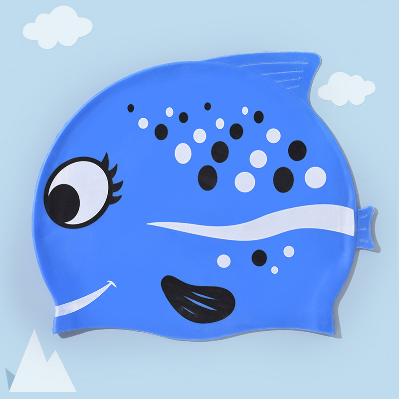 Kids Waterproof Silicone Swim Cap