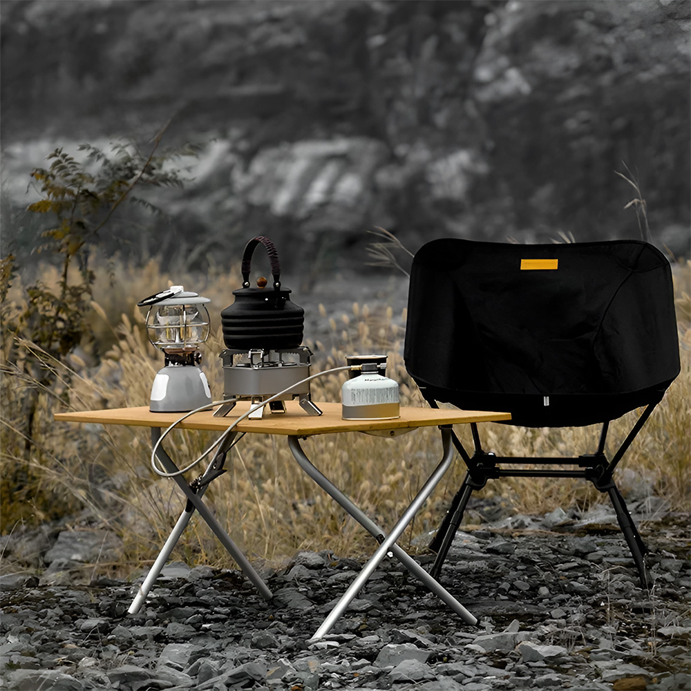 Portable Bamboo Folding Table for Outdoor Camping, BBQ & Picnic – 2/3 Fold - Image 4