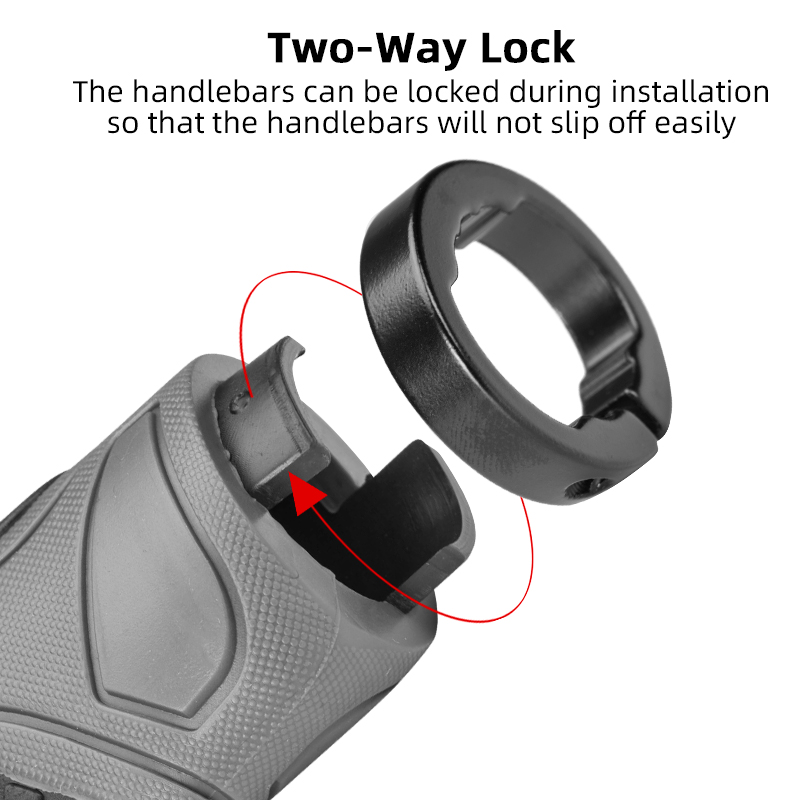 Shockproof Ergonomic Bike Handlebar Grips with Double Lock for MTB & Road - Image 6