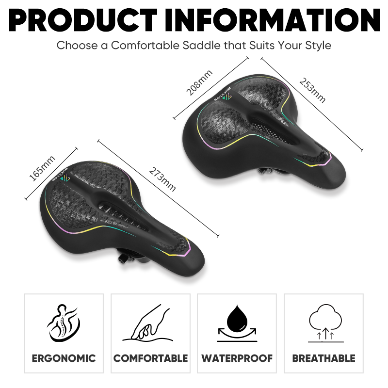 Ergonomic Shock-Absorbing Bike Saddle - Image 7