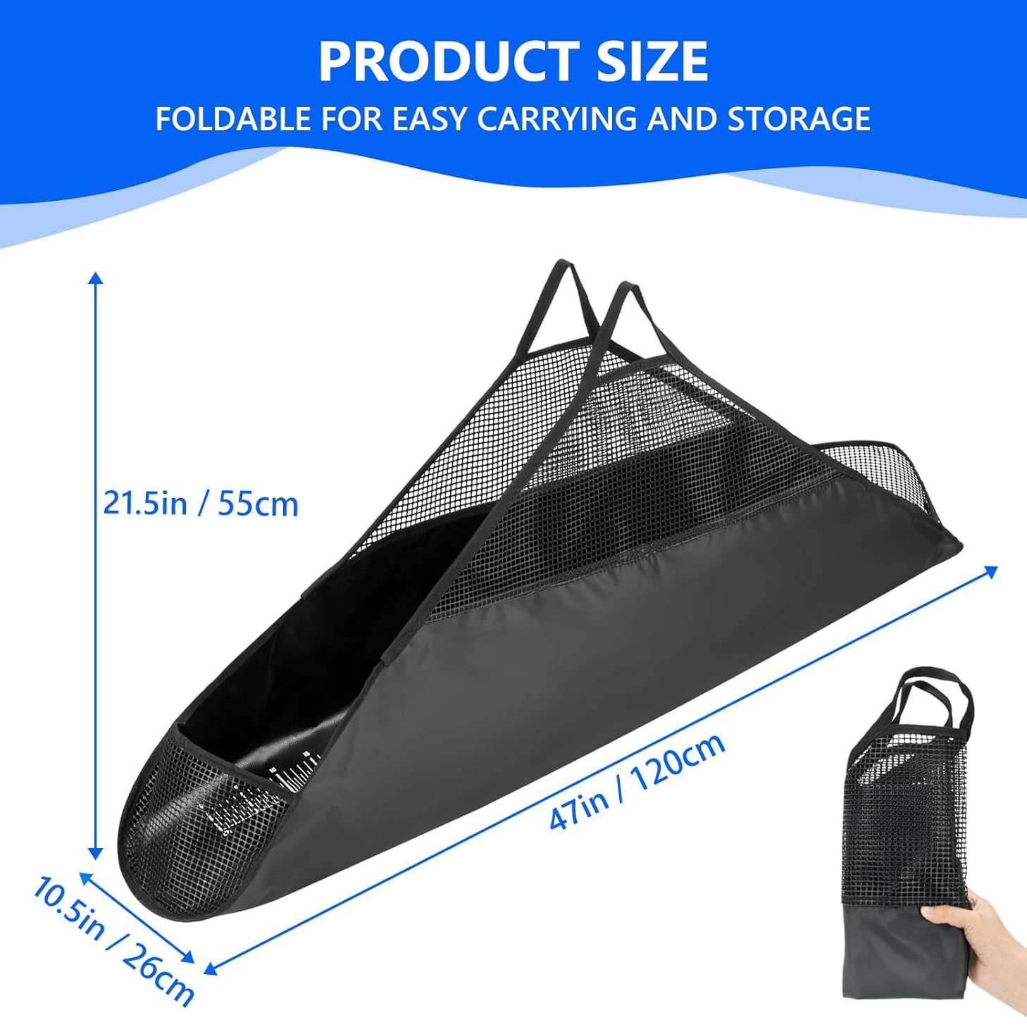 Heavy Duty Fishing Weigh Sling Bag with Ruler - Image 6