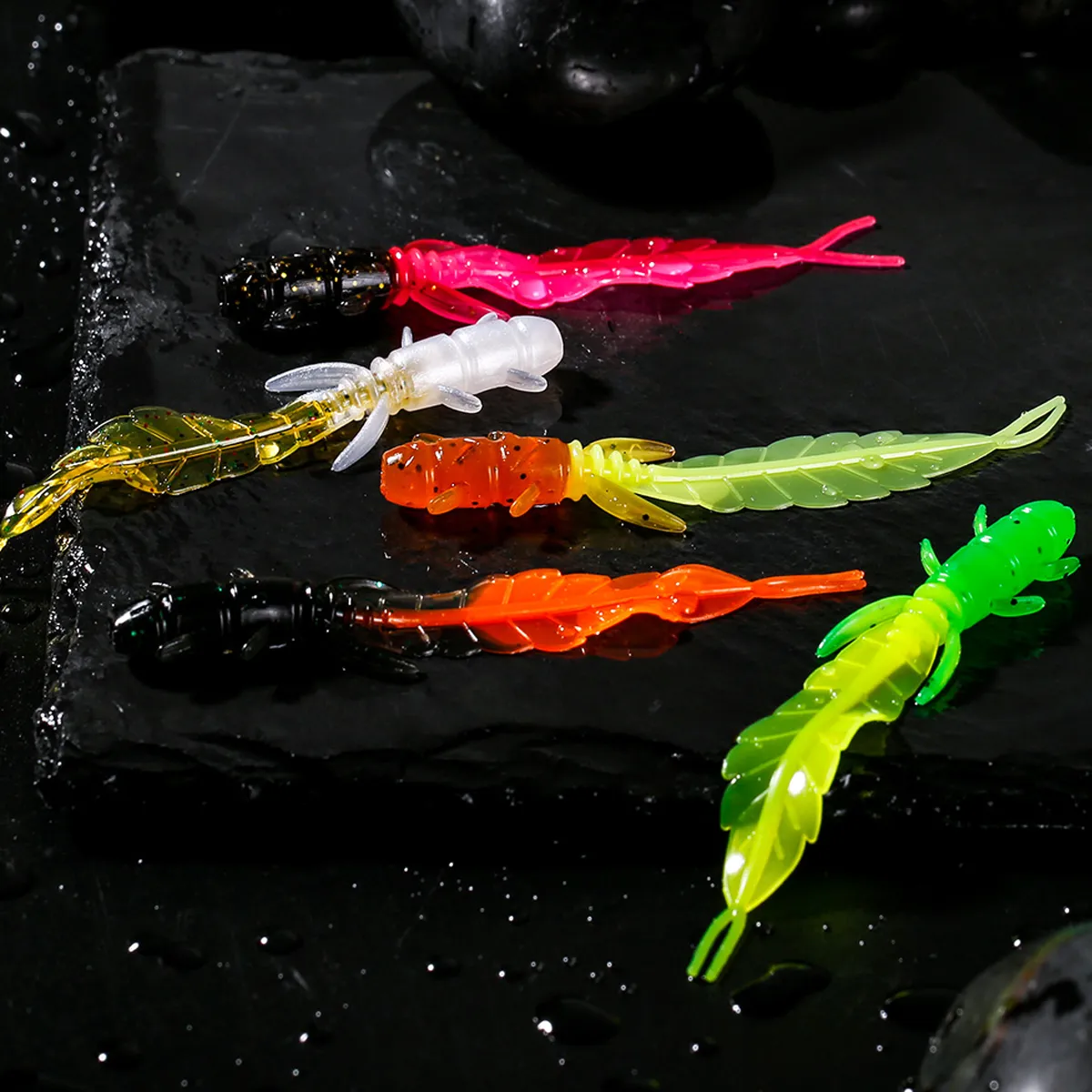 30pcs Soft Worm Bait Lures 3in 0.05oz with Box for Trout, Perch & Saltwater Fishing - Image 8