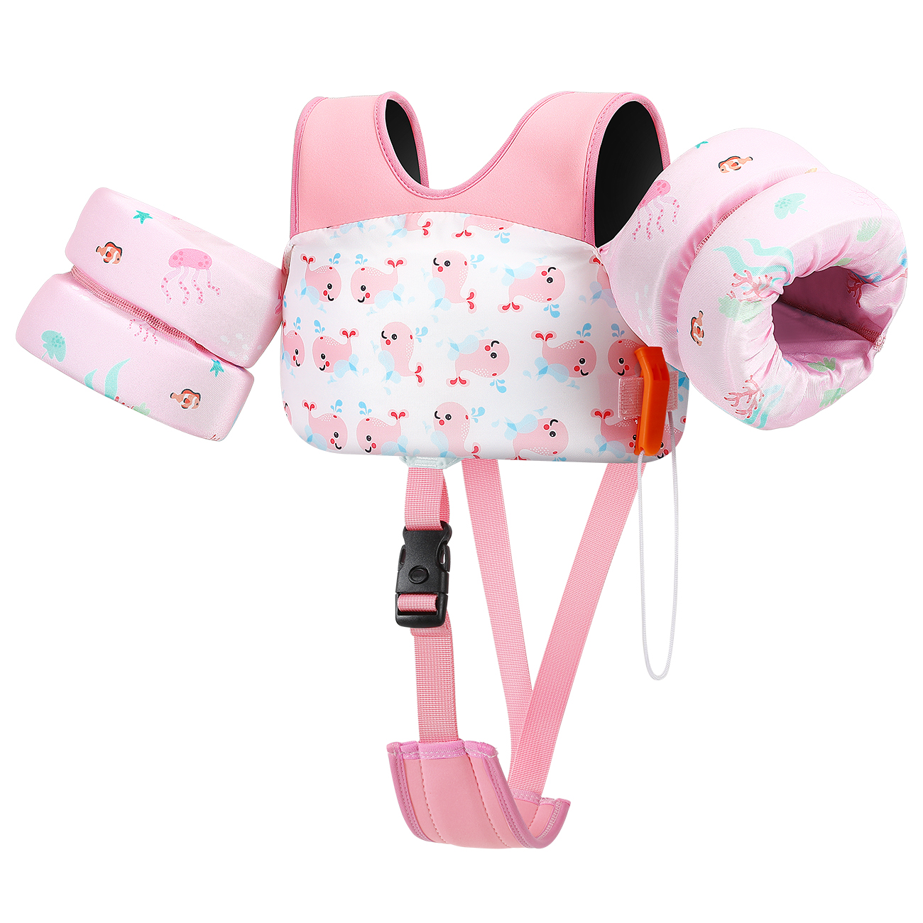 Adjustable Toddler Swim Vest Floaties for 13–30 lbs Kids – Pool Safety Jacket