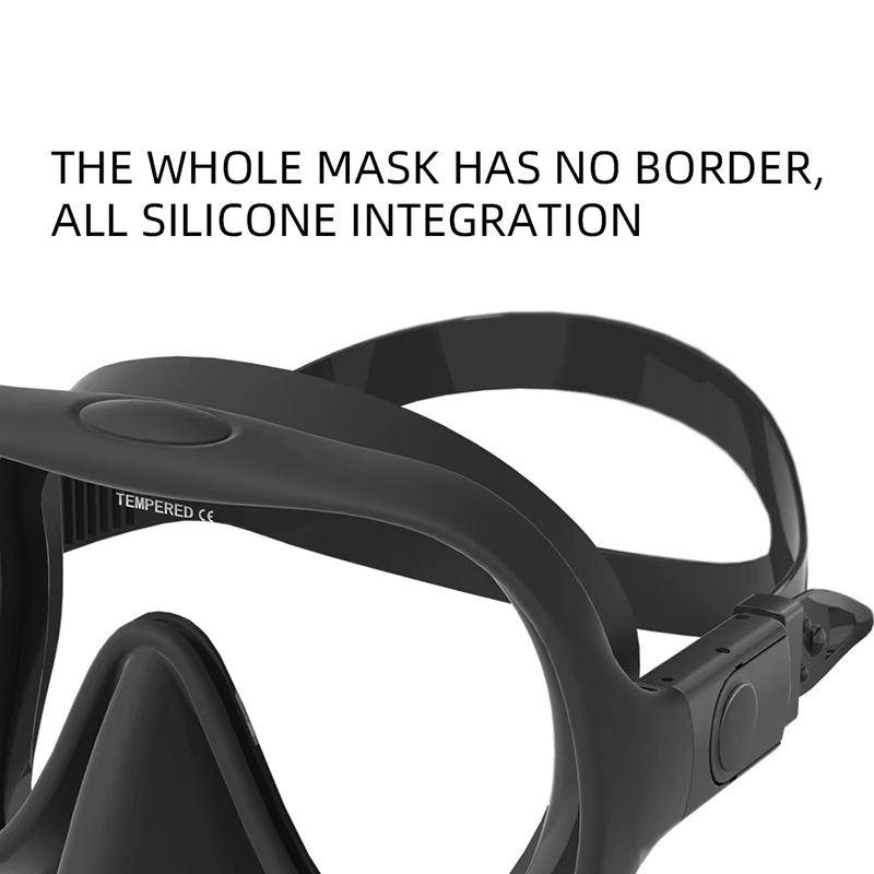 Frameless Snorkel Mask Set for Adults – Anti-Fog, UV Protection, Tempered Glass - Image 3
