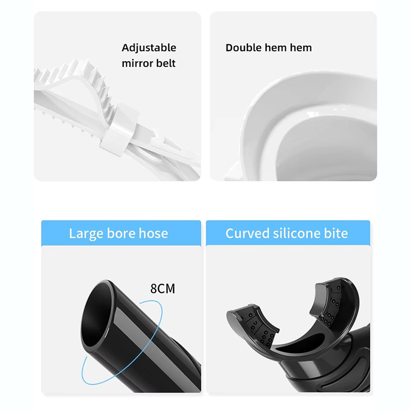 Frameless Snorkel Mask Set for Adults – Anti-Fog, UV Protection, Tempered Glass - Image 5