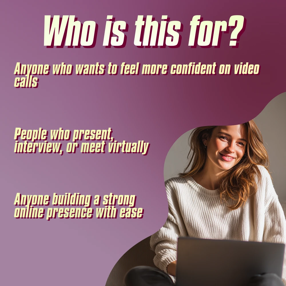 Confidence On Camera: Your Go-To Video Call Checklist | Digital Download | How to Be Confident on Video Call | Printable PDF Checklist for Zoom, Meetings & Online Interviews - Image 4