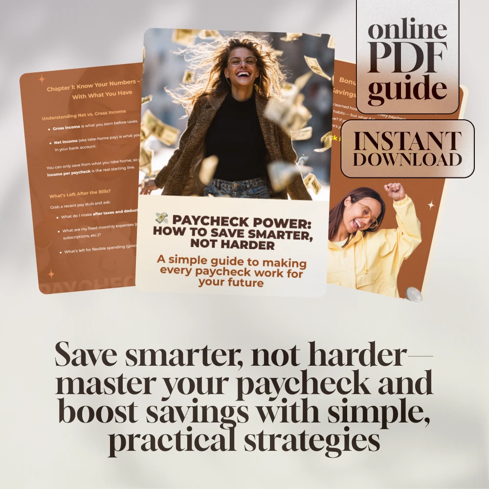 Paycheck Power: How to Save Smarter, Not Harder | Digital Guide on How Much to Save Per Paycheck | Budgeting & Saving Tips eBook - Image 3
