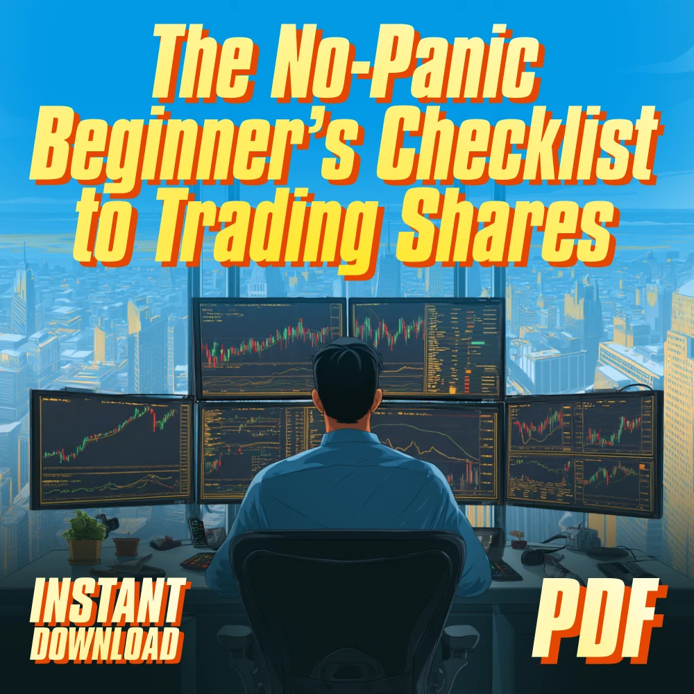 The No-Panic Beginner’s Checklist to Trading Shares Like a Pro | Learn How to Trade Shares | Digital Download Guide