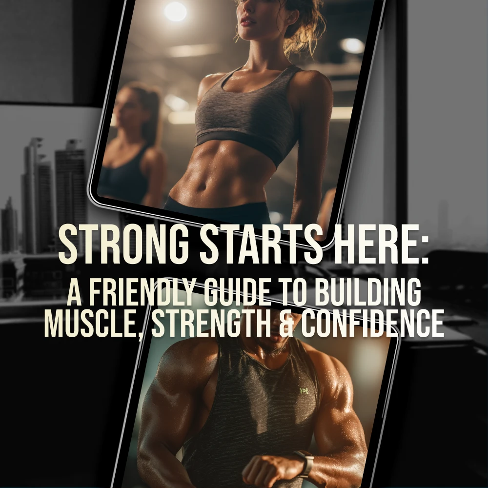 Strong Starts Here: A Friendly Guide to Building Muscle, Strength & Confidence | Strength Training Routine eBook for Beginners, Digital Download Fitness Guide