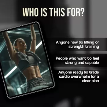 Strong Starts Here: A Friendly Guide to Building Muscle, Strength & Confidence | Strength Training Routine eBook for Beginners, Digital Download Fitness Guide