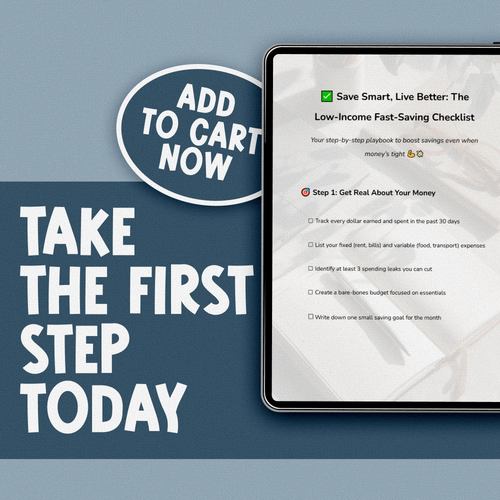 Save Smart, Live Better: The Low-Income Fast-Saving Checklist | Budget Planner | Save Money Fast on Low Income | Digital Download PDF - Image 7