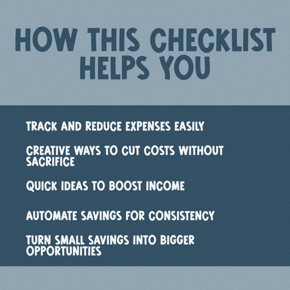 Save Smart, Live Better: The Low-Income Fast-Saving Checklist | Budget Planner | Save Money Fast on Low Income | Digital Download PDF - Image 4
