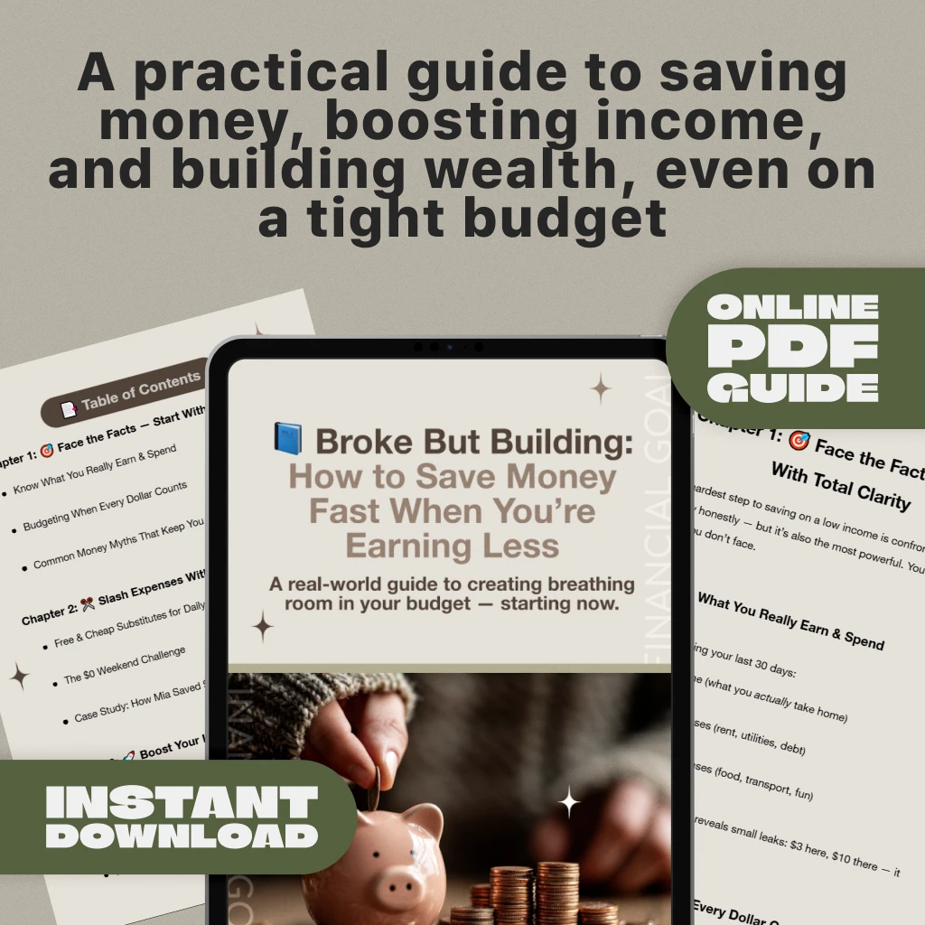 Broke But Building: How to Save Money Fast When You’re Earning Less | Budgeting Guide for Low Income | Digital Download - Image 3