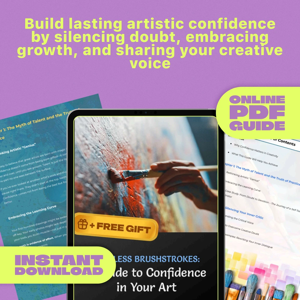 Fearless Brushstrokes: A Guide to Confidence in Your Art | How to Be Confident in Your Art | Artist Confidence Guide | Self-Doubt to Creative Freedom - Image 3