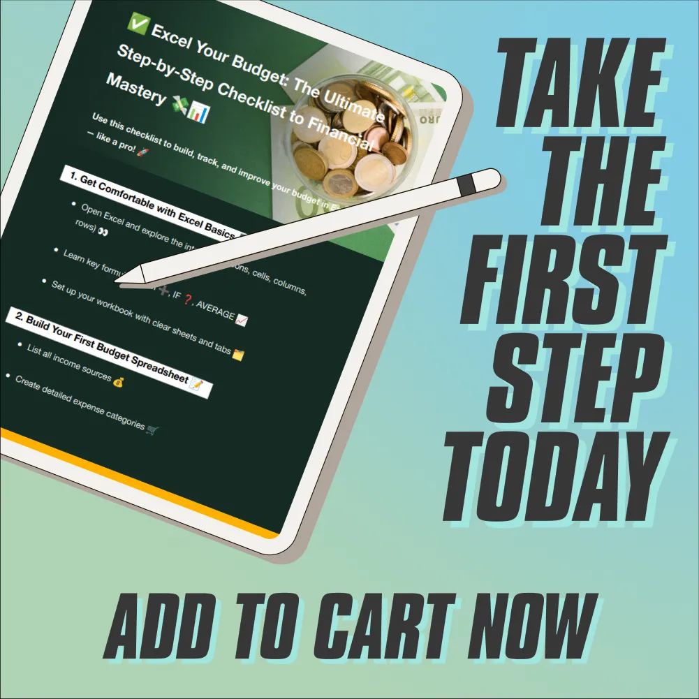 Excel Your Budget: The Ultimate Step-by-Step Checklist to Financial Mastery | How to Use Excel to Make a Budget Easily - Image 7