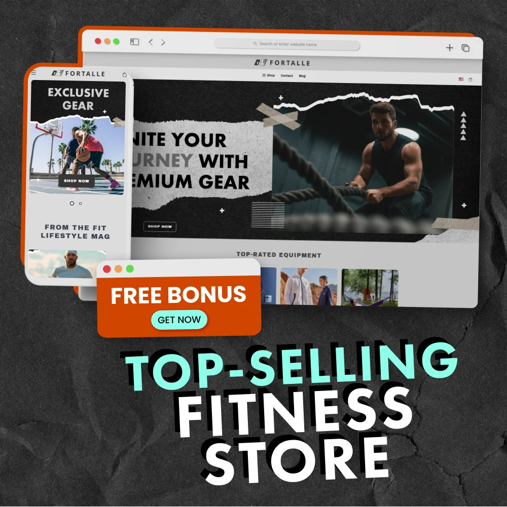 Fitness Products Online Store – Ready-to-Launch Turnkey eCommerce Website | Hot-Selling Fitness Gear & Essentials | Amazing Online Store Design + FREE SEO, Promo Videos & VIP Support
