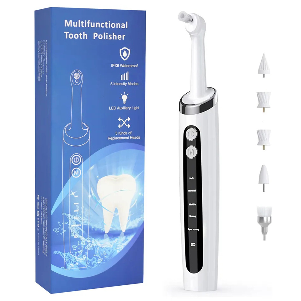 Ultrasonic Tooth Cleaner with LED & 5 Modes view 2