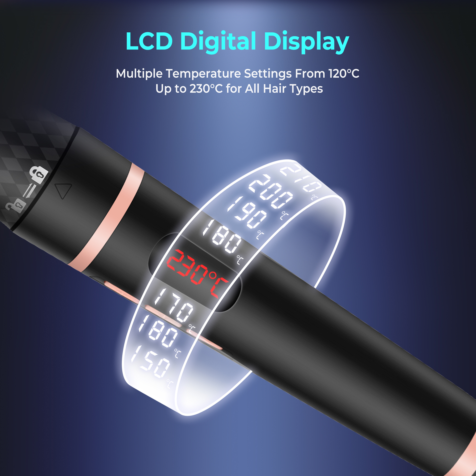 2 in 1 Heated Ionic Curling Brush view 3