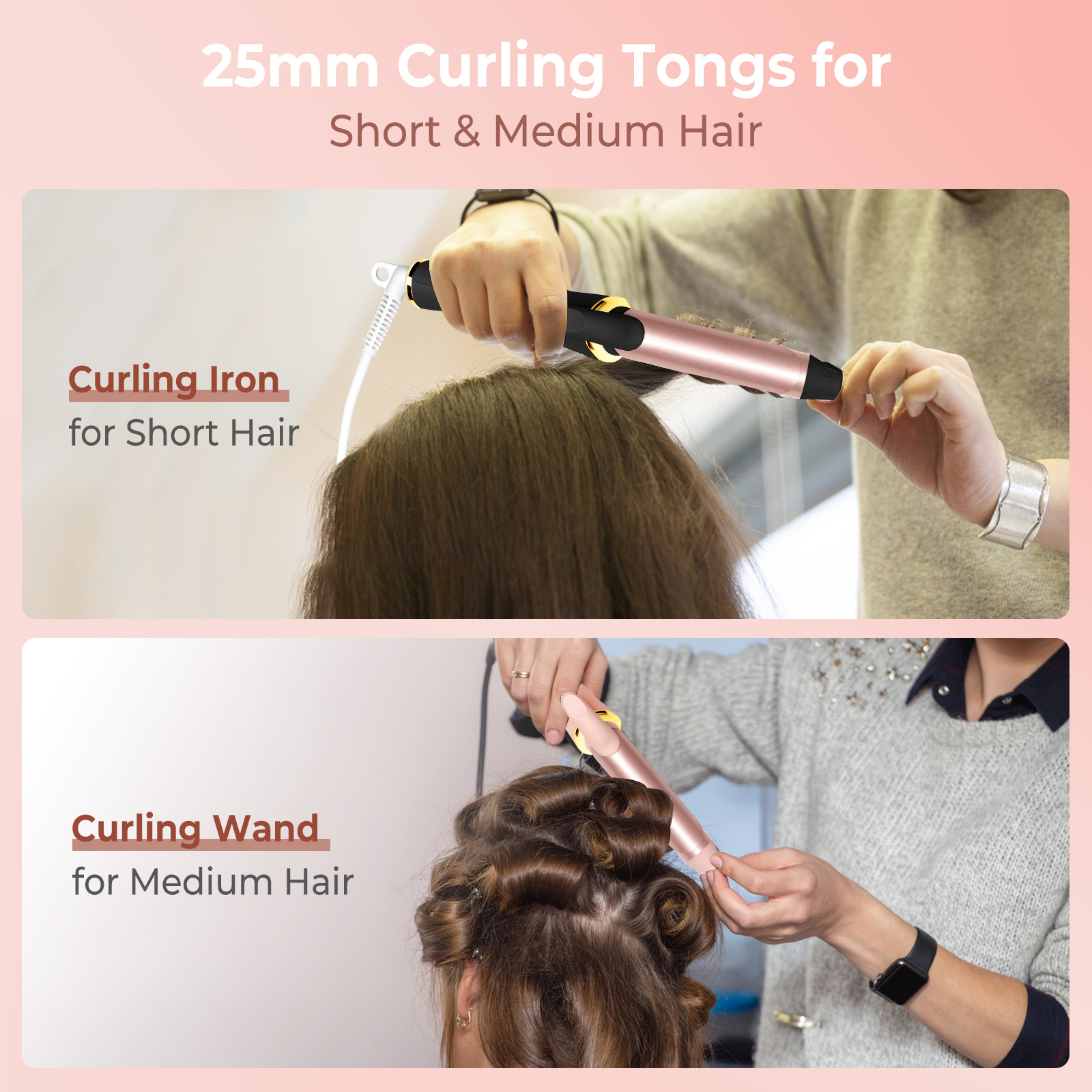 Mini Ceramic Curling Iron 25mm view 4