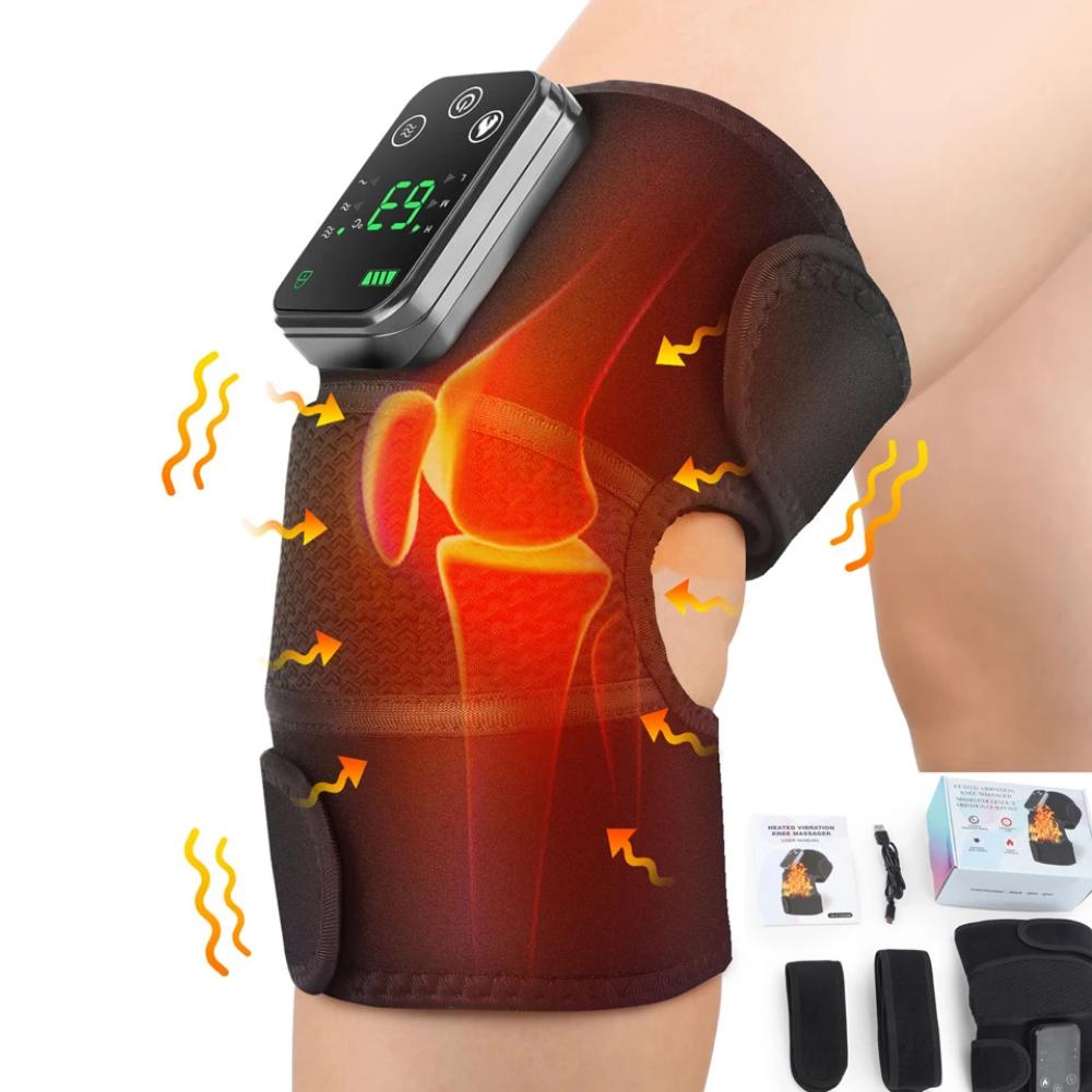 Electric Knee Heating Massager with Vibration & Hot Compress – Pain Relief view 2