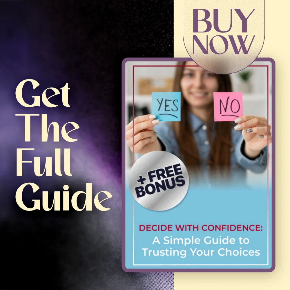 Decide with Confidence: A Simple Guide to Trusting Your Choices | How to Be More Confident in Decision Making | Digital Download Guide for Clarity, Courage & Commitment - Image 7