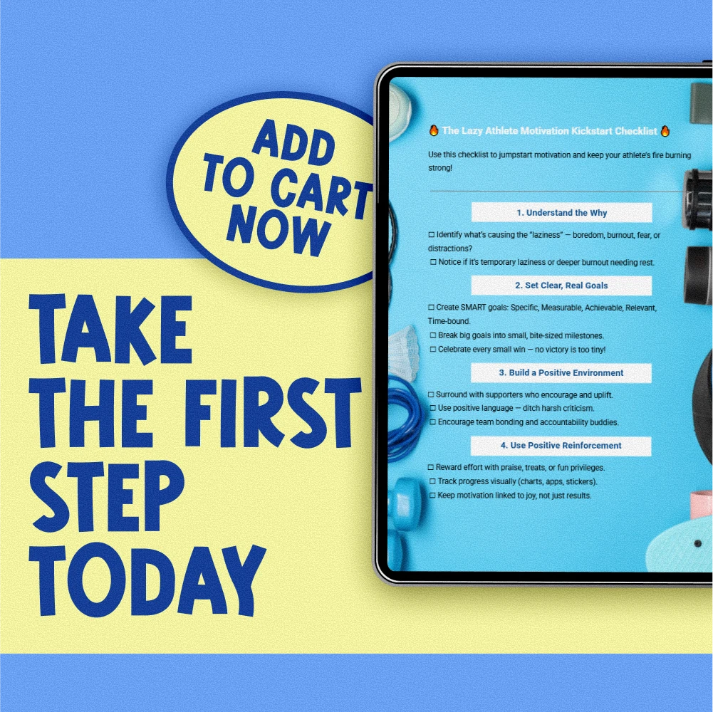 The Lazy Athlete Motivation Kickstart Checklist | How to Motivate a Lazy Athlete | Printable Motivation Guide for Teens & Adults - Image 7