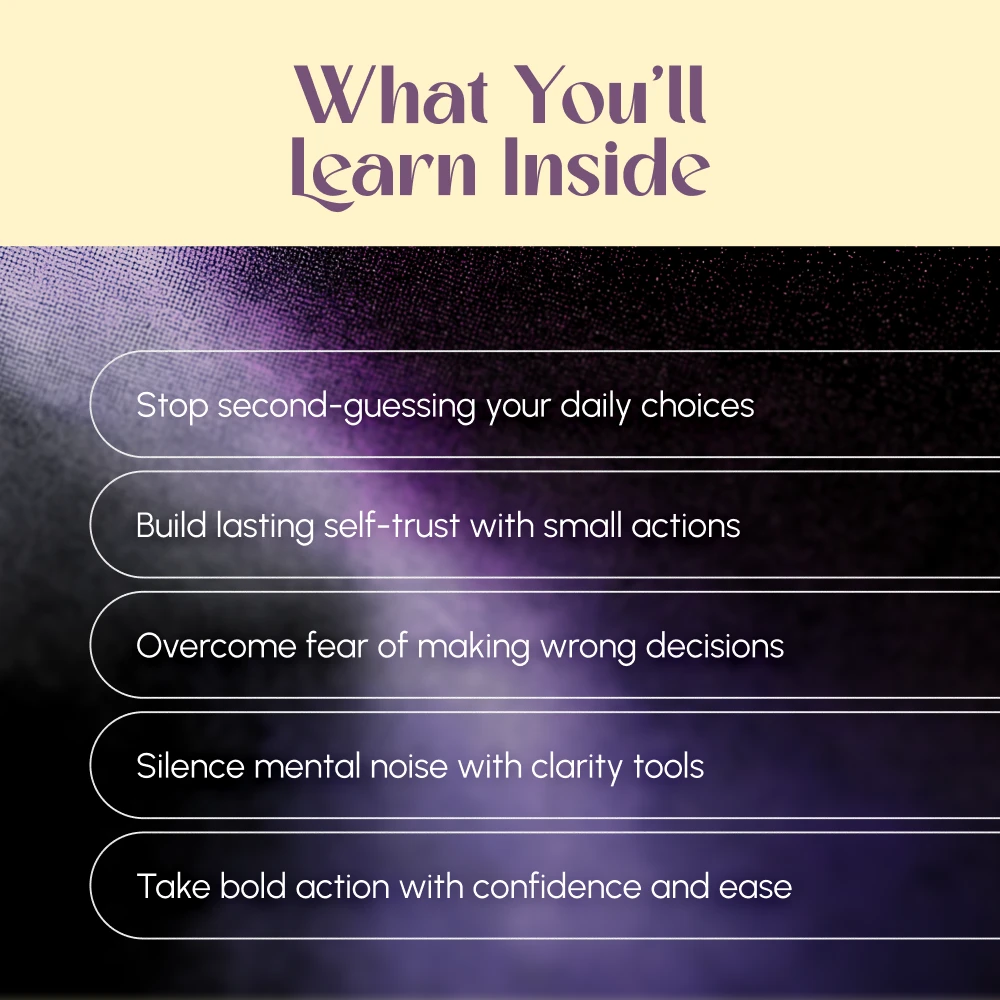 Decide with Confidence: A Simple Guide to Trusting Your Choices | How to Be More Confident in Decision Making | Digital Download Guide for Clarity, Courage & Commitment - Image 4