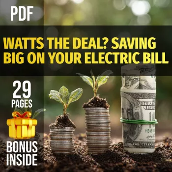 Watts the Deal? Saving Big on Your Electric Bill – eBook Guide on How to Save Money on Electric Bill, Reduce Home Energy Use, & Lower Electric Costs