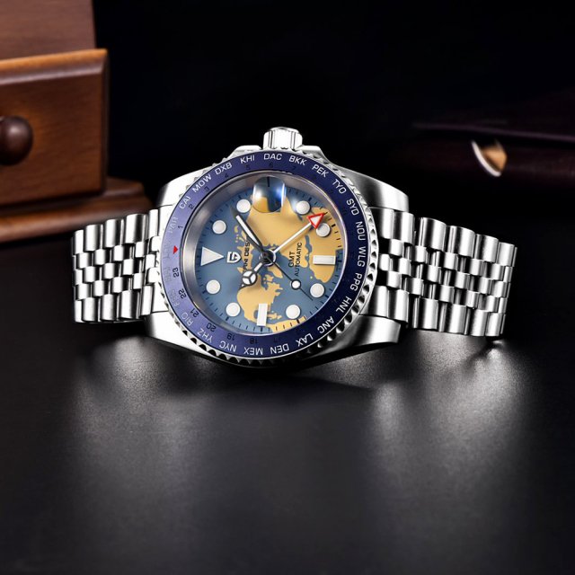 Luxury Automatic Mechanical Dive Watch with Sapphire Crystal & Luminous Dial - Image 3