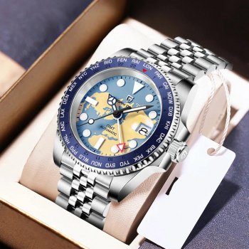 Luxury Automatic Mechanical Dive Watch with Sapphire Crystal & Luminous Dial