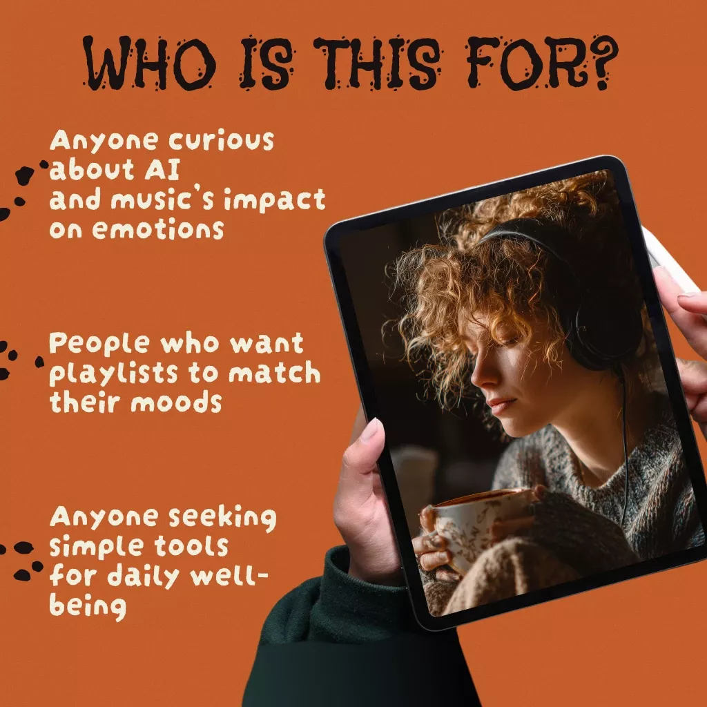 AI Mood Booster Playlist Generator | Digital eBook Guide | Music, Mindset & Productivity Tool