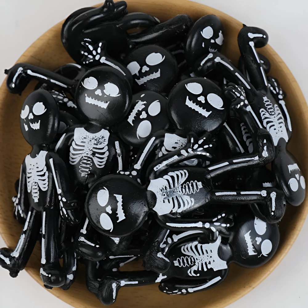 Stretchy Skeleton Halloween Toys - 30pcs Party Favors & Trick-or-Treat Gifts - Image 5