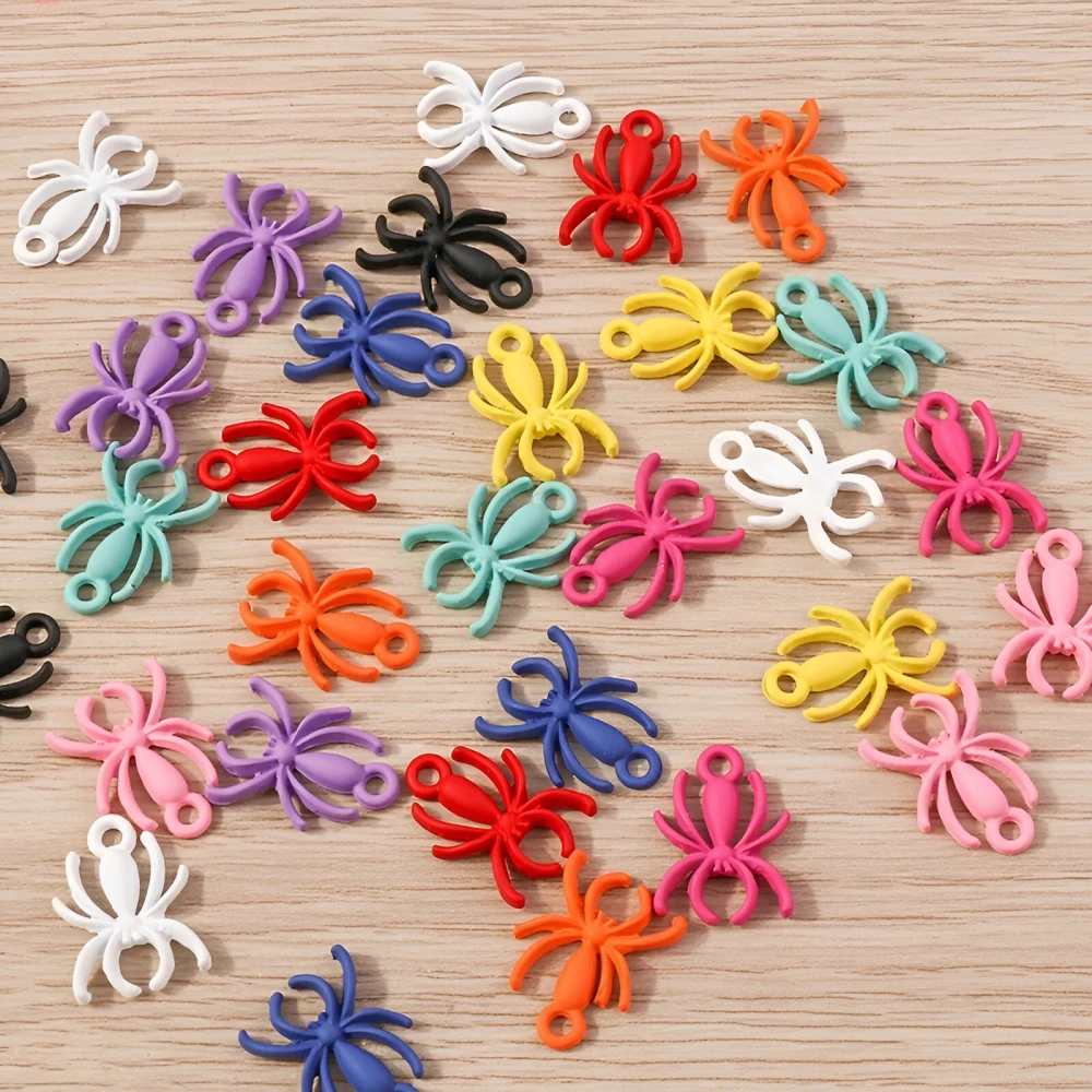 Halloween Spider Charms - DIY Jewelry Making Accessories - Image 3