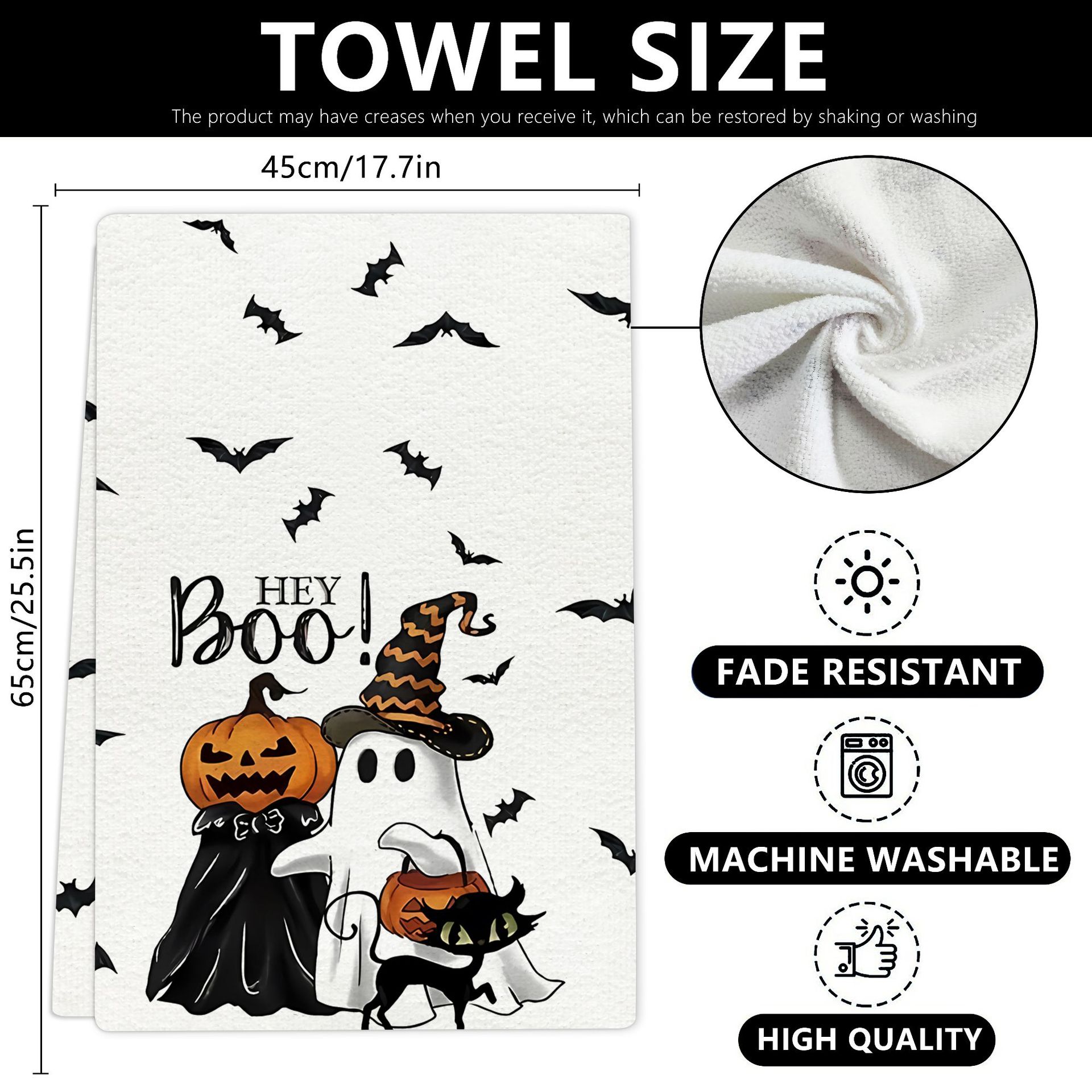 Halloween Kitchen Towels Set of 4 - Image 7