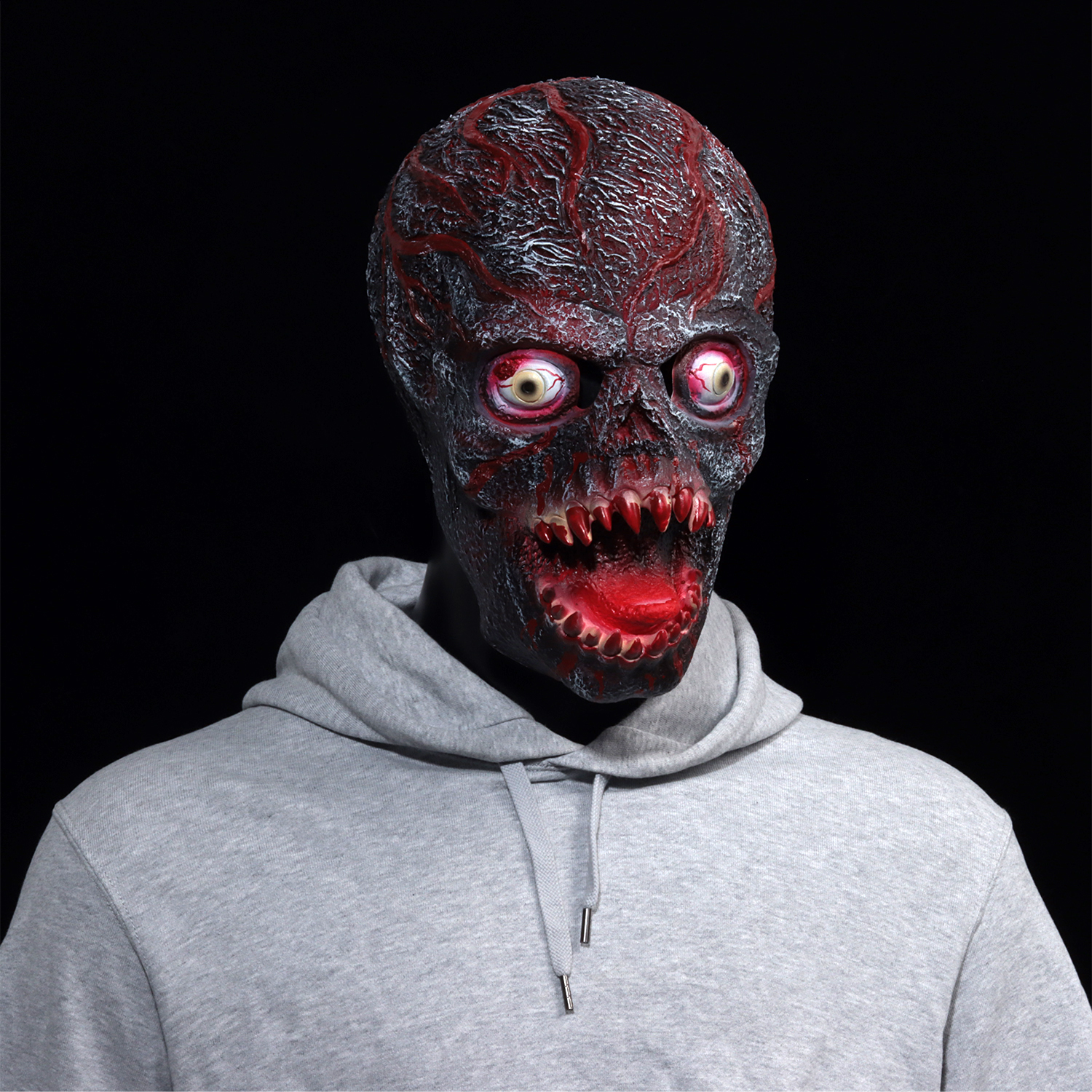 Zombie Skull Mask Halloween Costume - Latex Horror Demon Skeleton Mask - Image 4