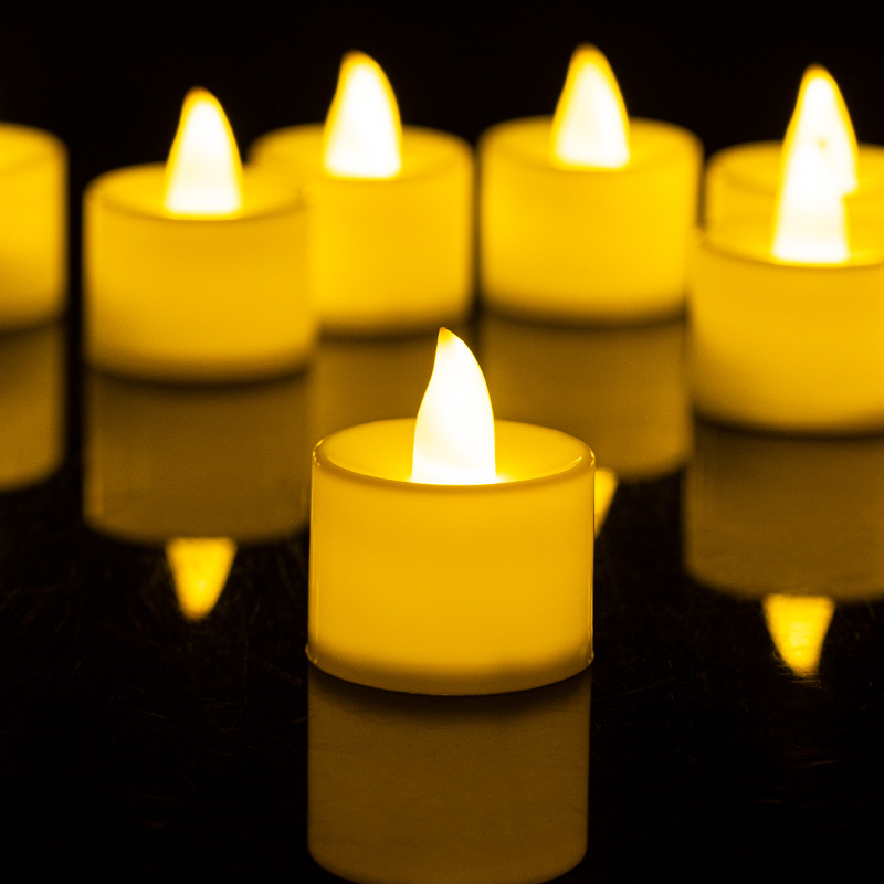 Flameless LED Heart-Shaped Tealight Candles - Image 3