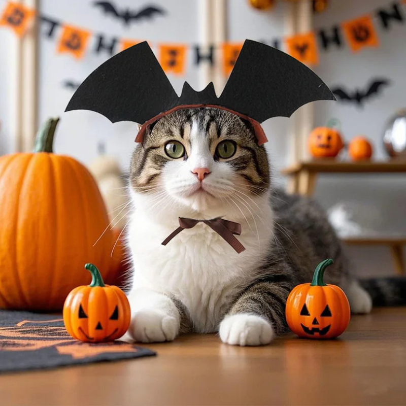 Halloween Bat Wings Headband for Pets - Image 4