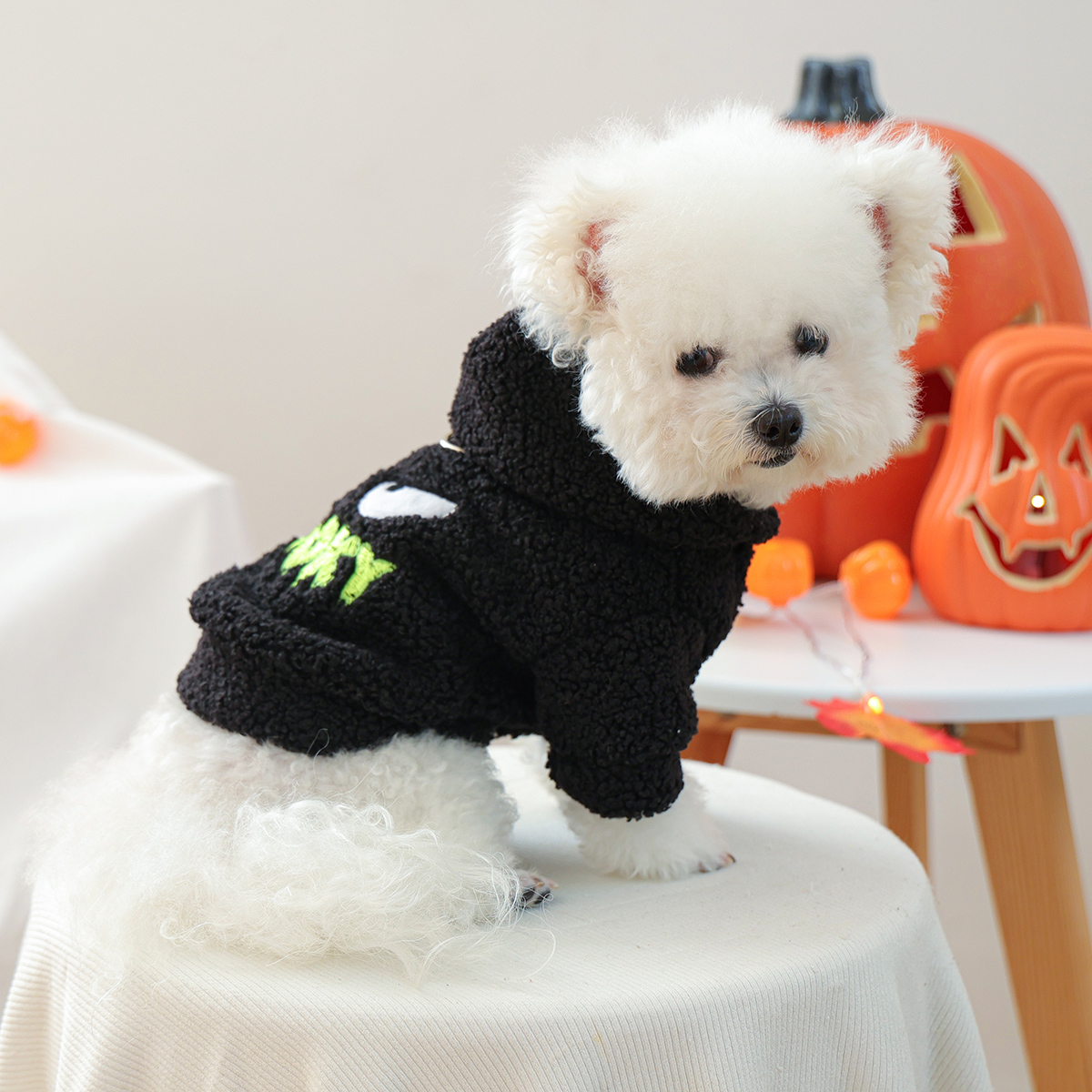 Little Ghost Pet Hoodie – Warm Fleece Sweater for Dogs & Cats - Image 4