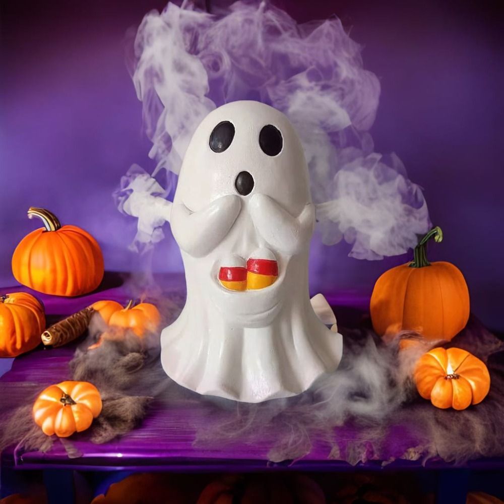 Cute Resin Halloween Ghost Figurine - Image 3