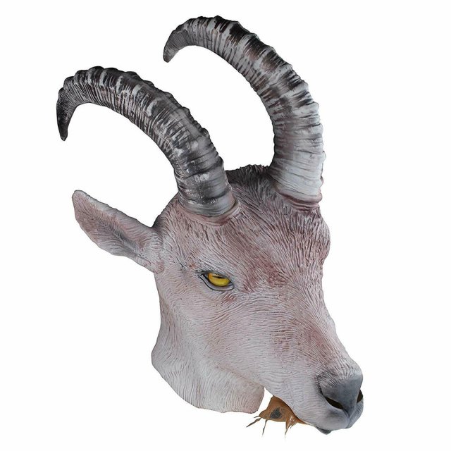 Full Overhead Goat Antelope Mask for Halloween & Costume Parties
