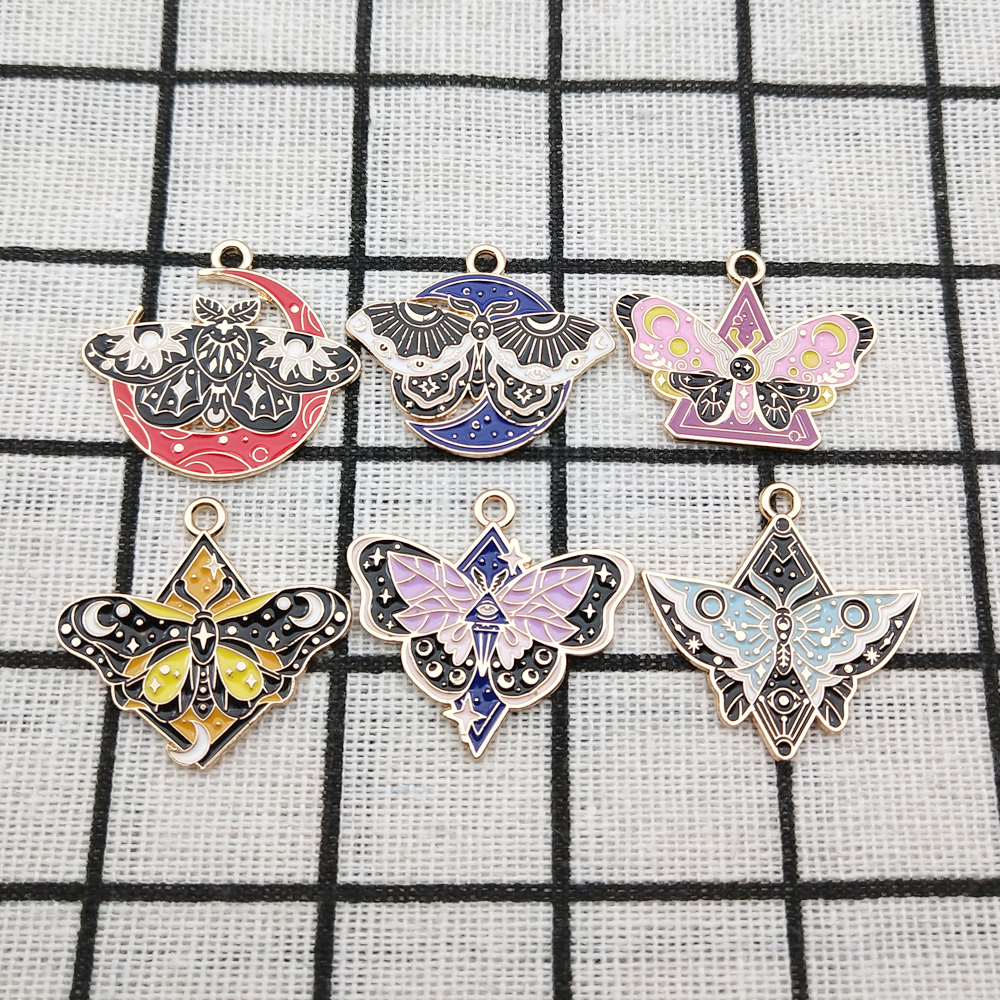 10pcs Gold Butterfly Charms for DIY Jewelry Making - Image 3