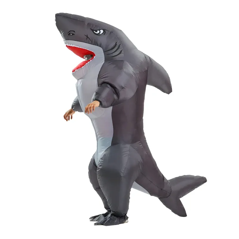 Inflatable Muscle Shark Costume - Funny Adult Halloween & Party Outfit - Image 5