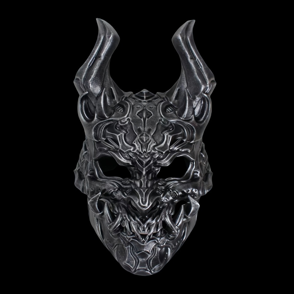 Halloween Resin Prajna Mask – Retro Party Dress Up Mask - Image 6