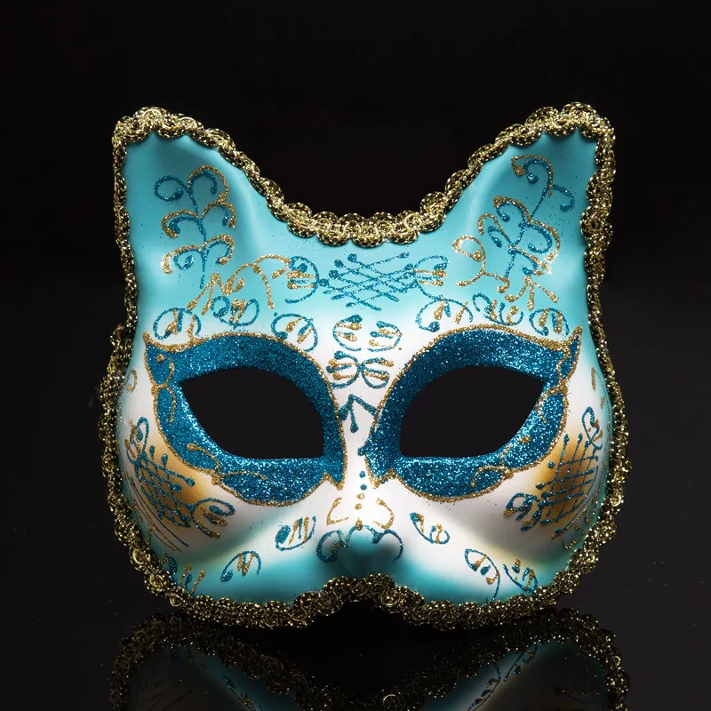 Venetian Half Face Masquerade Hallowee Mask - Image 2