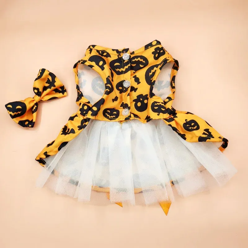 Halloween Pumpkin Dog & Cat Tutu Dress – Cute Pet Princess Costume - Image 3