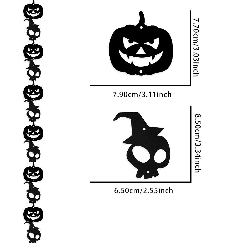 Black Pumpkin & Skull
