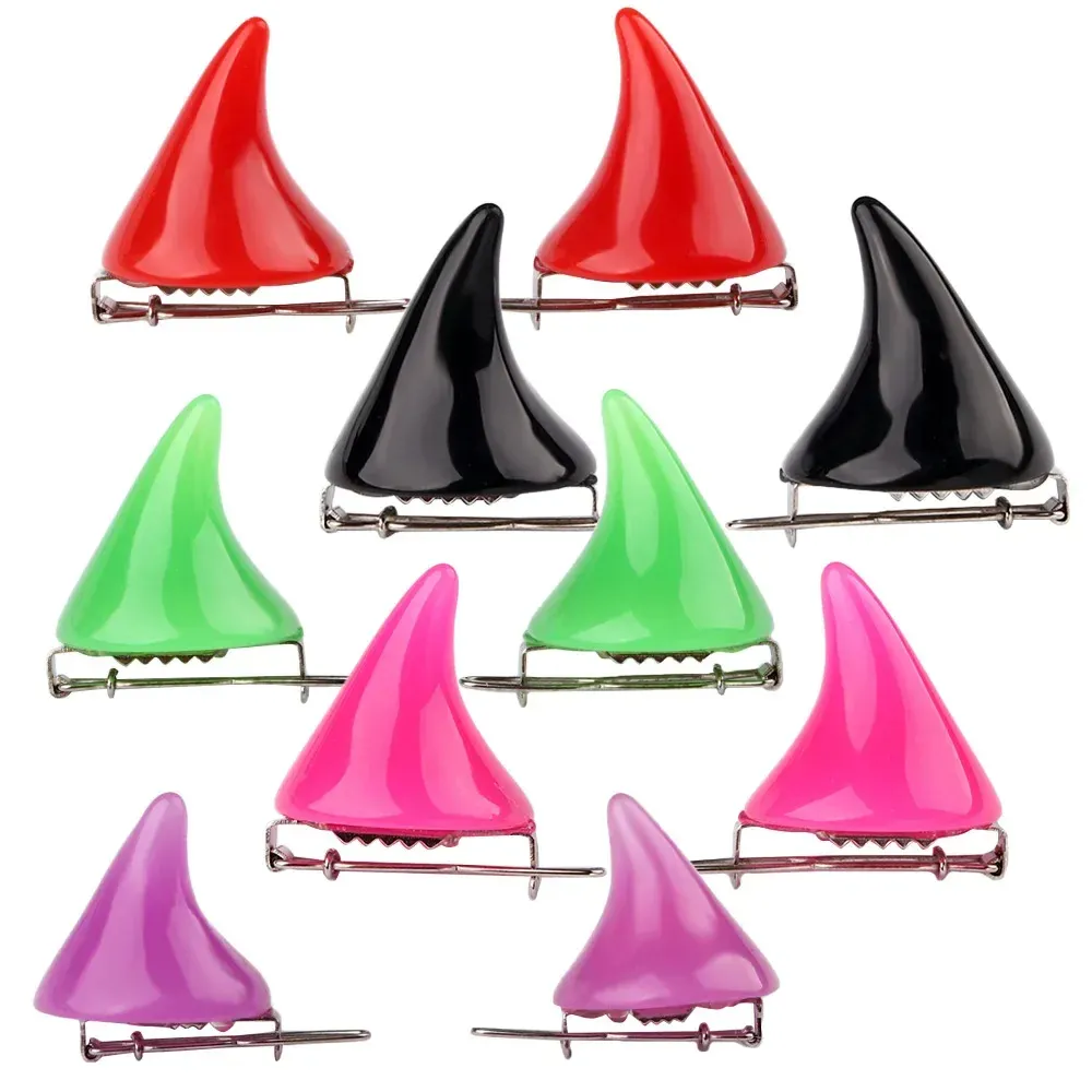 Halloween Demon Horn Hair Clips – Gothic Cosplay Costume Hairpins (1 Pair) - Image 7