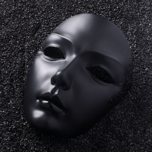 Hand-Painted Chinese Style Full Face Mask for Halloween & Cosplay