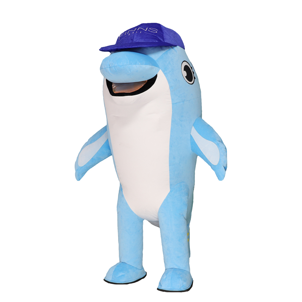 Dolphin Inflatable Mascot Costume Adult Cosplay Halloween Party Outfit